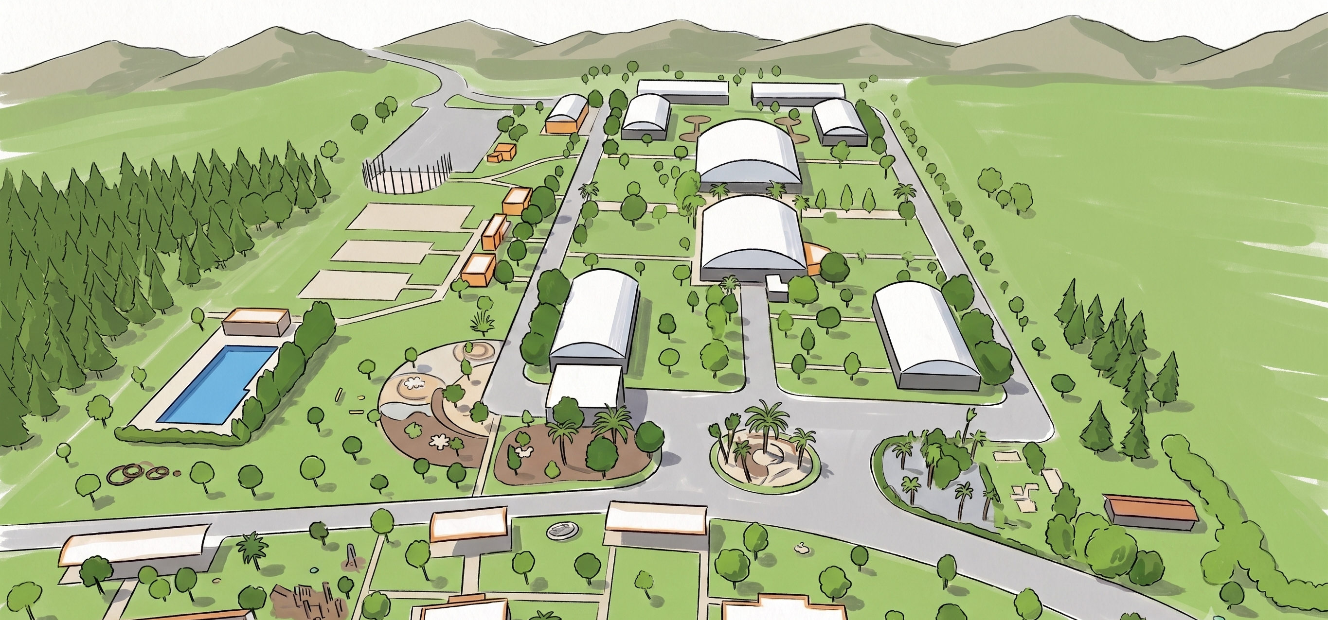 Croquis oficial de instalaciones Highlands Coahuila